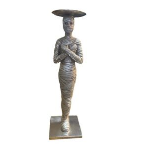 Silver Mummy candle holder